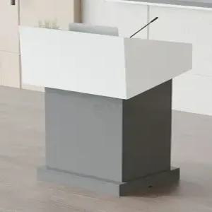 이동식 높이조절 강연대 나무 교탁 강의실 강의대 연설대 소형 강연단상