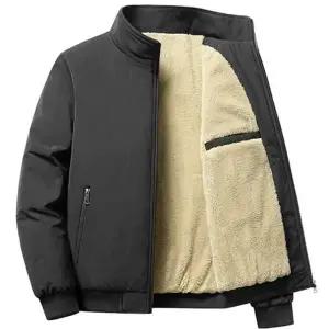 남성 무지 점퍼 코튼 스탠드 라운드 남성 숏 점퍼 겨울 캐주얼 자켓