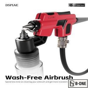 DSPIAE PT-AB 셀프 클리닝 에어브러시, 건담 스케일 모델 채색 도구용 무세척 스프레이 펜, 쉬운 페인팅 DI