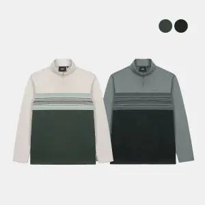 [네파](신세계 사우스시티) [정상가:129,000원] 남성 스트라이프 패턴 기모 집업 티셔츠 7K75413