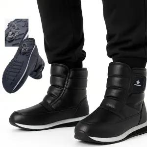 아이젠 부츠 겨울 털 패딩 방한화 남여공용 미끄럼방지 미들부츠/sh-25384