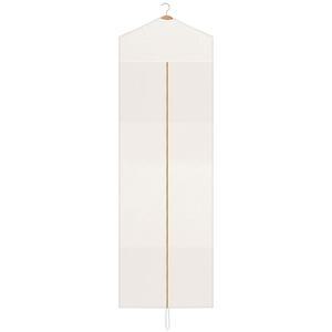 [2026 홈키친 컬렉션] 소티프 코튼 드레스 의류 가방 롱 여행용 통기성 접이식 보관 방진(화이트, 70 x 23.6 인치)