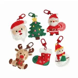 (이거찜) 가방 차키 크리스마스 뜨개 키링 6종 열쇠고리 키홀더 가방고리 백참