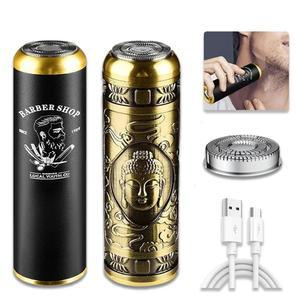 RESUXI 남성용 미니 전기 면도기 USB 충전식 제모기 바디 워셔블 겨드랑이 헤어 트리머 공작 기계