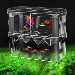 구피 열대어 부화통 번식함 격리통 치어통 대형 2칸