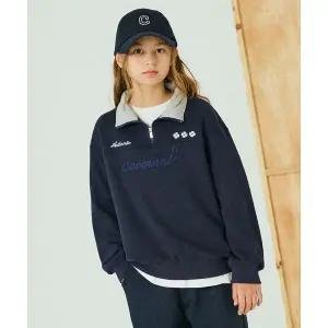 [커버낫 키즈](센텀시티점)쿠퍼 하프집업 오버핏 맨투맨 네이비_CK2503CR69NA