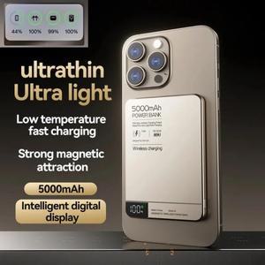 울트라  마그네틱 PowerBank 10000mAh PD20W 합금 무선 초고속 충전 휴대용 iPhone Magsafe Samsung Xiaomi