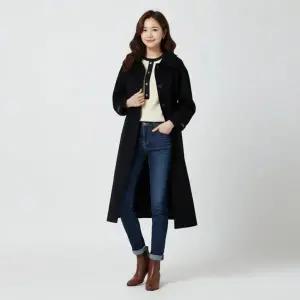 CC콜렉트 벨티드 히든 싱글 코트 C254MSG531