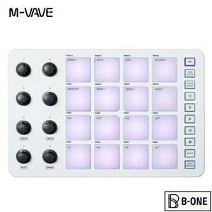 M-VAVE SMC-PAD 런치 패드, USB-C 인터페이스, 휴대용 디자인, 무선 MIDI 컨트롤러, 타악기 키보드에 적합