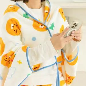 끌림데이 똑딱이단추 극세사무릎담요 귀여운 보온담요 블랭킷