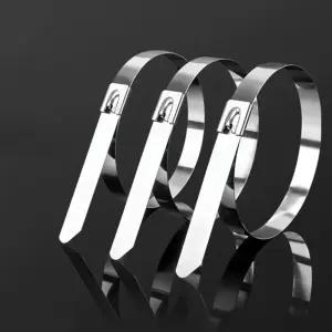 [퍼니메이커]스텐 케이블타이 스틸 타이 금속 100P 4.6x350mm 스텐타이 스텐케이블타이 철타이 메탈타이