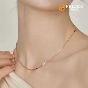 [펠리체골드]18K 샤인 링크 목걸이 5부