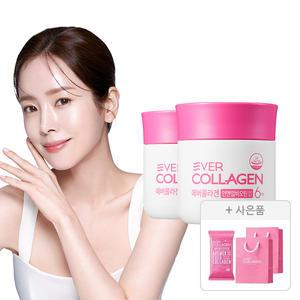 에버콜라겐 인앤업 비오틴 업 6주분, 2개+증정(타임콜라겐 10일분+쇼핑백)
