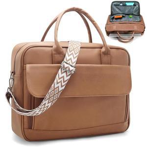 교사용 토트백 여성용 17인치 PU 가죽 노트북 서류 가방 간호사 간호, 학교, 대학용 전문 작업