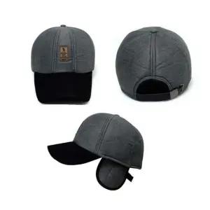 따뜻한 기모안감 코튼캡 귀달이모자 방한모자 등산모