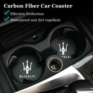 마세라티 레반테 그란투리스모 기블리 그란카브리오 GTS 컨셉트 트로페오 MC20용 2개 자동차 컵받침 방수