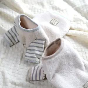 양털 스트라이프 티셔츠 따뜻한 국산 자체제작 강아지옷 루나몽 애견 반려견 의류 후리스