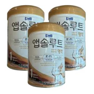 매일유업 앱솔루트 명작 2FL 분유 1단계 6개월까지 800g 3개