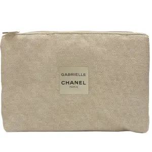 샤넬뷰티 가브리엘 3포켓 베이지색상 반짝이 파우치