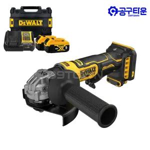 디월트 DCG404P2 충전 그라인더 20V 5.0Ah 2팩 125mm 패들스위치 슬림형 BL