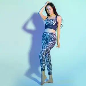 메세나 여성 요가복 필라테스복 세트 앱스트랙트아트