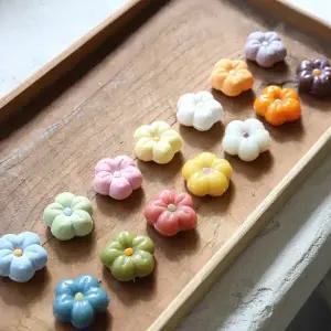 [쌀집아줌마] 무지개 꽃 송편만들기 키트 (반죽1봉+깨속200g+꽃모양몰드)