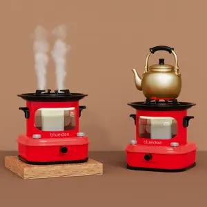 레트로 풍로 초음파 가습기 사무실 가정용 캠핑 불멍 무드등