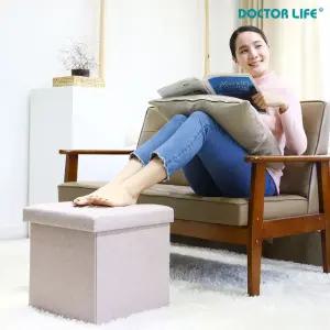 닥터라이프 패브릭 모던 정리함 수납 스툴박스