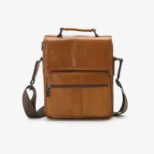 남성 활용도 수납공간 캐주얼 토트백 DA-BA-AV1015-브라운