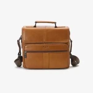 남성 데일리 직장인 수납공간 크로스백 DA-BA-AV1014-브라운