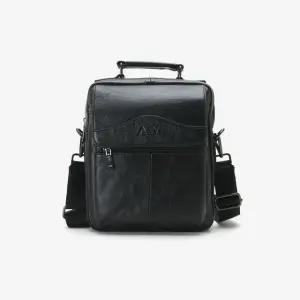 남성 고급스러운 데일리 소가죽 크로스백 DA-BA-AV1011-블랙