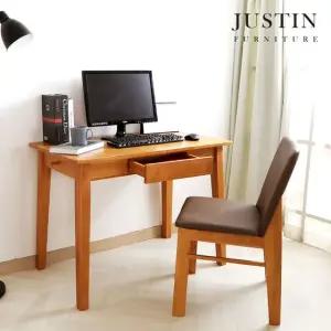 [저스틴퍼니처]다프네 수납형 러버우드 원목 책상(1200)