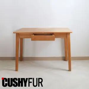 [쿠시퍼]천연고무나무 1200 서재 원목책상 (CI-120)