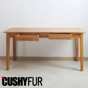 [쿠시퍼]천연고무나무 1500 서재 원목책상 (CI-150)