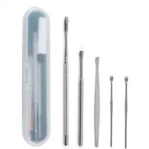 (선택 귀이개7종세트)실버귀이개세트 하드케이스 보관통포함 청소솔 휴대용