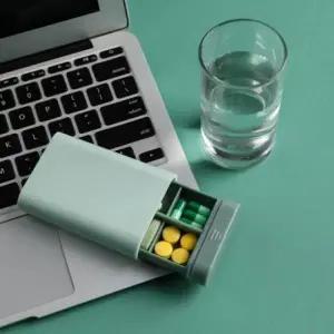 ( )휴대용 미니 약통 영양제 케이스 요일별 알약 용기