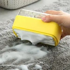 ( )클린 세탁솔 거품롤러 빨래비누 케이스옐로우