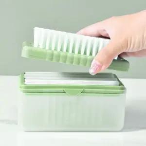 ( )워싱 세탁솔 거품롤러 빨래비누 케이스그린 손빨래