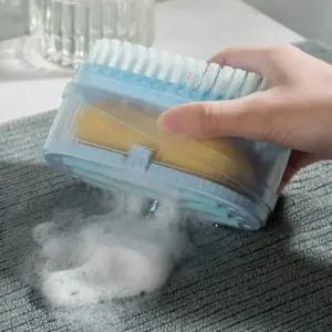 ( )핸드 세탁솔 거품롤러 빨래비누 케이스블루 비누통