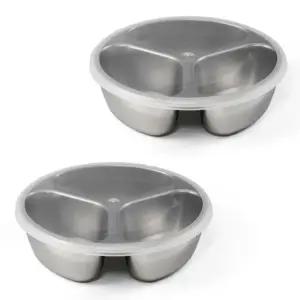 스텐 칸막이 찬합 1호 2개 도시락통 반찬통 간식통