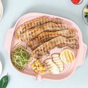 바프 IH 세라믹 고기 그릴 구이팬 32 핑크