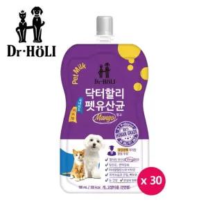 닥터할리 펫밀크 180ml 30팩 유산균 CAT/DOG 겸용