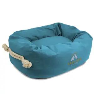 트윙클 코지 캔버스 베드 블루 L 애견 양면방석