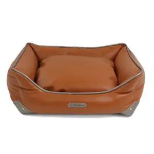 벨라 프리미어 애견방석 브라운 M 커버분리 꿀잠베드