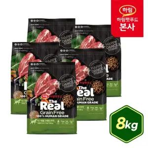 더리얼 그레인프리 크런치 양고기 어덜트 8kg