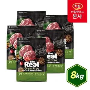 더리얼 그레인프리 크런치 돼지고기 어덜트 8kg