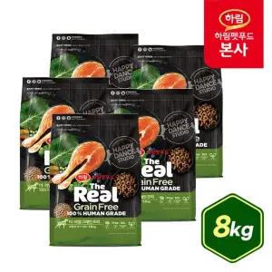 더리얼 그레인프리 크런치 연어 어덜트 8kg