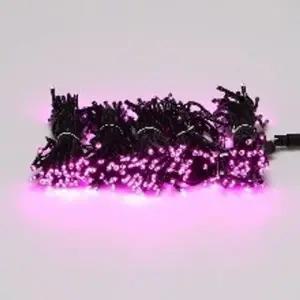 ( )LED 크리스마스 트리 전구 조명 300구 연결형 흑색선 핑크색 DC24V 줄조명 트리구 장식