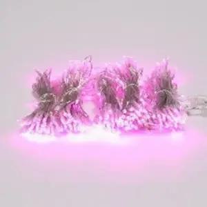 ( )LED 크리스마스 트리 전구 조명 300구 연결형 투명선 핑크색 DC24V 줄조명 트리구 장식