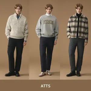 [ATTS] 장기모 패딩팬츠 3종 , 남성